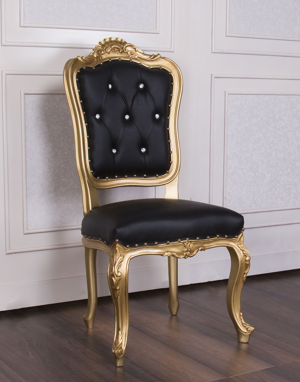 Gold & Black HORUS Dining Chair
